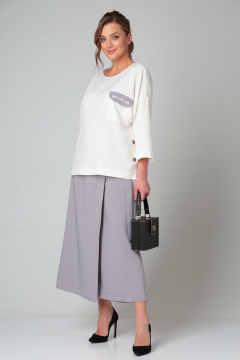 Michel chic 1317 серо-фиолетовый_белый