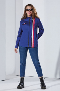 Куртка свободного кроя с принтом и декоративными деталями Lissana 4481 - фото 2