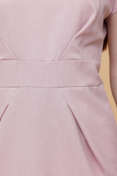 Платье длина миди летнее, легкое, с карманами и вырезом Domna 479 бледно-розовый - фото 4