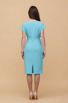 Платье длина миди летнее, легкое, с карманами и разрезом Domna 477(164) мятный - фото 2