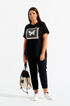 Брюки на каждый день из текстиля для лета BURVIN 8603-11 - фото 1