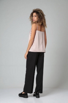 Брюки-палаццо со стрелками для делового образа Takka Plus 22-154 черный - фото 3