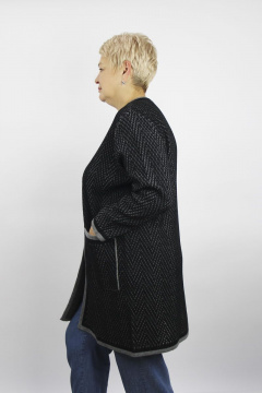 Жакет из трикотажа с карманами, черный, демисезон Полесье С2560-22 2С8747-Д43 158,164 черный - фото 2