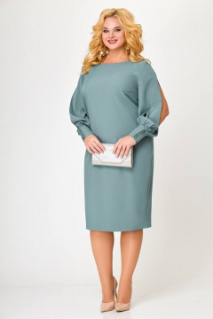 Платье Swallow 614 пепельно-голубой - фото 2