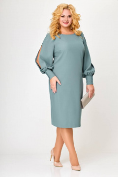 Платье Swallow 614 пепельно-голубой - фото 1