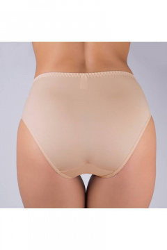 Трусы из эластичного полотна с кружевной отделкой Verally 1114-1 серебристый пион - фото 2