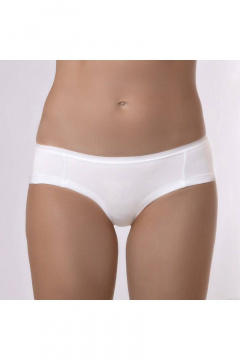 Брифы из хлопка с эластаном и боковым швом на передней части Verally 1157-1 белый - фото 1