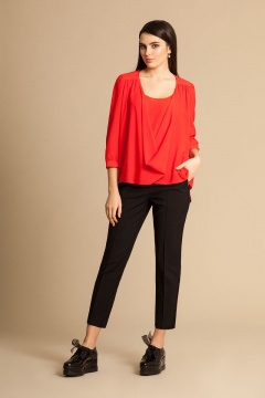 Классная блуза из легкого шифона с драпировкой Noche mio 6.130 - фото 1