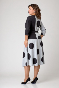 Трикотажный комплект: джемпер и юбка с поясом на пряжке Орхидея 1212 - фото 5