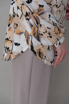 Рубашка в цветочный принт из вискозы для повседневных образов Femme & Devur 70934 1.33F(170) - фото 5