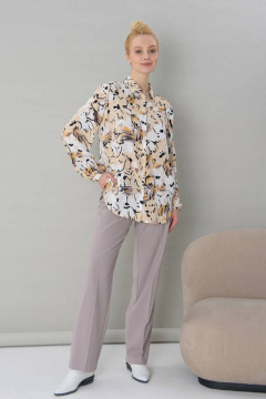 Рубашка в цветочный принт из вискозы для повседневных образов Femme & Devur 70934 1.33F(170) - фото 2