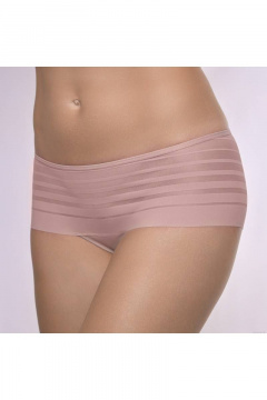 Трусы из эластичного полотна и сетки с краем-заработком Verally 1021-2 античная роза - фото 3