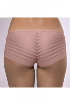Трусы из эластичного полотна и сетки с краем-заработком Verally 1021-2 античная роза - фото 2