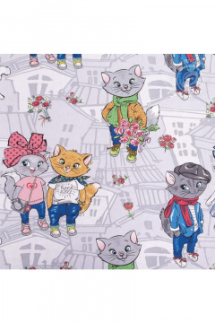 Комплект постельного белья из хлопка поплин розовый АРТПОСТЕЛЬ 912 китти - фото 5