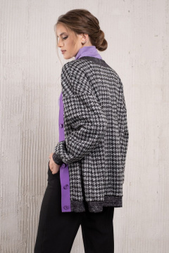 Платье демисезонное из текстиля с кокеткой и разрезами Avanti С-125 - фото 4