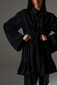 Рубашка свободного кроя из текстиля с широкими завязками ANNETE A628 - фото 2