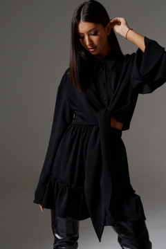 Рубашка свободного кроя из текстиля с широкими завязками ANNETE A628 - фото 1