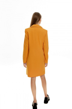 Деловое и повседневное платье с хлопком для комфортного стиля AURA otd 3095 горчица - фото 2