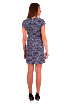 Платье трапециевидное с карманами и коротким рукавом из хлопка Mita ЖМ805 - фото 5