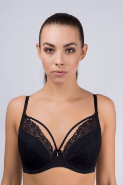 Бюстгальтер черный трикотажный на каждый день Verally 2069-3 черный - фото 1