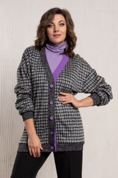 Платье демисезонное из текстиля с кокеткой и разрезами Avanti С-125 - фото 1