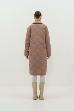 Пальто из плащёвой ткани, бежевое Elema 5-12194-1-170 бежевый - фото 4