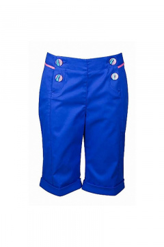 Синие бриджи из хлопка с карманами, лето Bell Bimbo 161166 синий - фото 1