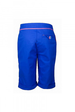 Синие бриджи из хлопка с карманами, лето Bell Bimbo 161166 синий - фото 4