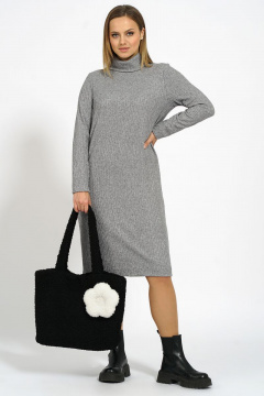 Платье, сумка Alani Collection 1807 серый - фото 4