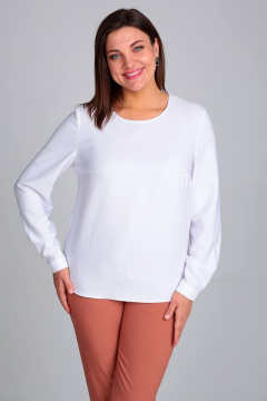 Деловой женский костюм 3 предмета жилет, брюки, блуза Liona Style 859 терракот - фото 4