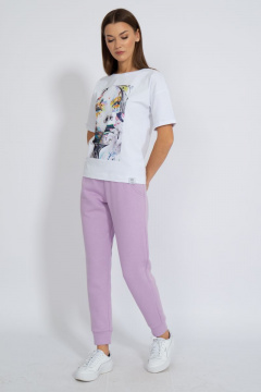 Футболка круглогодичная свободный крой из хлопкового трикотажа Kivviwear 4026.88 - фото 5