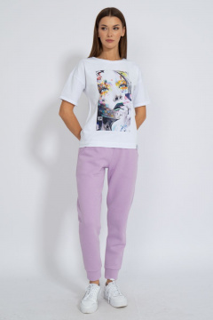 Футболка круглогодичная свободный крой из хлопкового трикотажа Kivviwear 4026.88 - фото 3