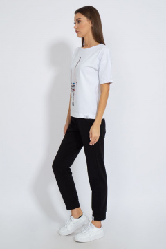 Футболка круглогодичная свободный крой из хлопкового трикотажа Kivviwear 4026.91 - фото 5