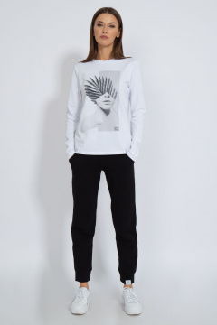 Лонгслив классический хлопковый для повседневной носки Kivviwear 4061.26 - фото 5