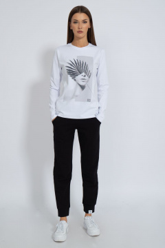 Лонгслив классический хлопковый для повседневной носки Kivviwear 4061.26 - фото 2