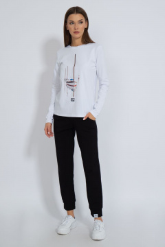 Лонгслив хлопковый с принтом для демисезона Kivviwear 4061.27 - фото 4
