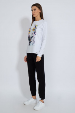 Лонгслив хлопковый классический для каждодневного стиля Kivviwear 4061.28 - фото 5