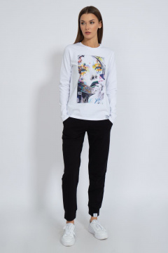 Лонгслив хлопковый классический для каждодневного стиля Kivviwear 4061.28 - фото 2