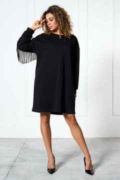 Платье оверсайз из трикотажного материала с декором MAX 4-050 - фото 1