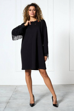 Платье оверсайз из трикотажного материала с декором MAX 4-050 - фото 2