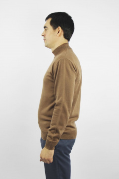 Свитер вязаный демисезонный с двойным воротником Полесье С3012-15 5С1749-Д43 170,176 капучино - фото 3