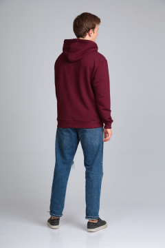 Худи на каждый день из трикотажа с принтом и капюшоном HIT 0213/1 - фото 5