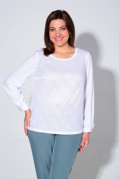 Голубой 3-частный деловой комплект из текстиля Liona Style 860 пепельно-голубой - фото 4