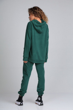 Демисезонный костюм из флиса с начесом и карманами HIT 0320 зеленый - фото 5