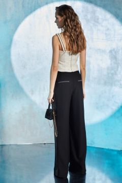 Нарядный белый топ из твида для особых случаев DAVYDOV 9132 - фото 5