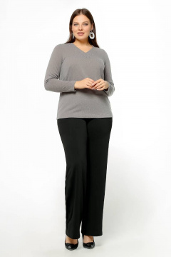 Джемпер с нагрудными вытачками и стразами из ангоры La rouge 3241 капучино - фото 2