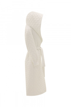 Пальто белое демисезонное на каждый день Elema 5-11814-1-170 белый - фото 2