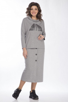 Женский комплект из вискозы и трикотажа с юбкой-миди Matini 1.1661 - фото 1