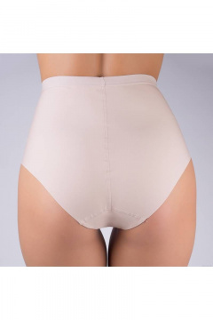 Бежевые слип-корректирующие трусы с высокой посадкой Verally 1152-1 серебристый пион - фото 2