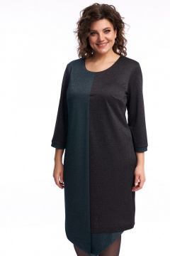 Платье полуприлегающего силуэта с контрастными вставками Almirastyle 226 - фото 1